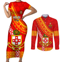 custom-kolisi-tonga-couples-matching-short-sleeve-bodycon-dress-and-long-sleeve-button-shirts-tongan-kupesi-pattern