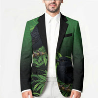 New Zealand Black Robin Blazer Karure Maori Koru Art Tattoo LT05 - Polynesian Pride
