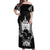 New Zealand Rugby Off Shoulder Maxi Dress The Haka With Champions Cup LT05 Women Black - Polynesian Pride