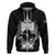 Custom New Zealand Rugby Hoodie The Haka With Champions Cup LT05 Zip Hoodie Black - Polynesian Pride