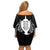 Custom New Zealand Rugby Off Shoulder Short Dress The Haka With Champions Cup LT05 - Polynesian Pride