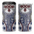 Hawaii 4 in 1 Can Cooler Tumbler Barkcloth Pattern Vintage Style