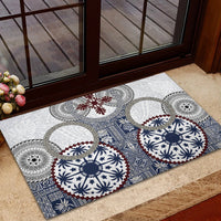 Hawaii Rubber Doormat Barkcloth Pattern Vintage Style LT05 - Polynesian Pride