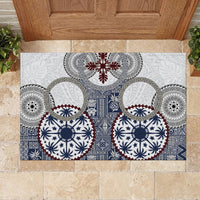 Hawaii Rubber Doormat Barkcloth Pattern Vintage Style LT05 - Polynesian Pride
