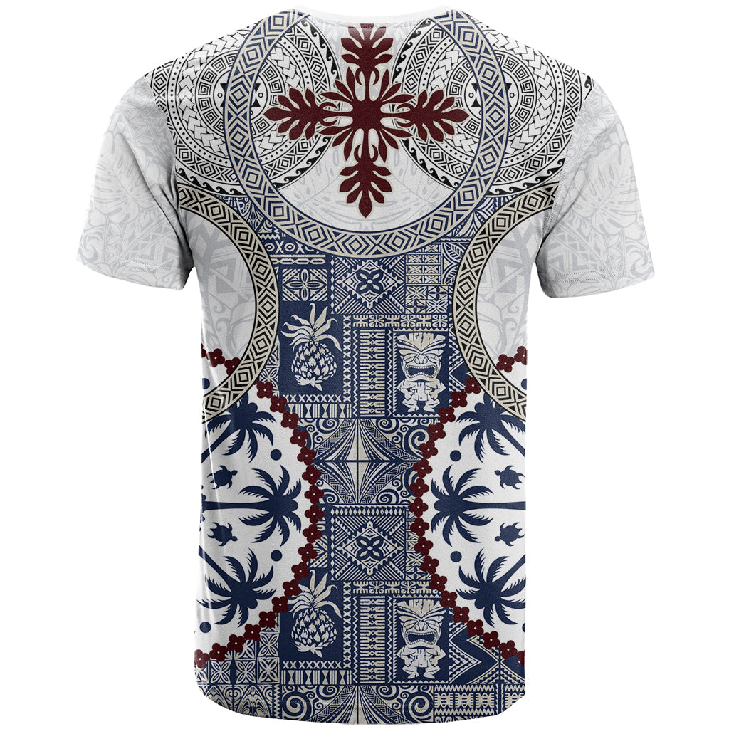 Hawaii T Shirt Barkcloth Pattern Vintage Style LT05 - Polynesian Pride