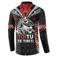 Aotearoa Mana Maori Button Sweatshirt Toitu Te Tiriti