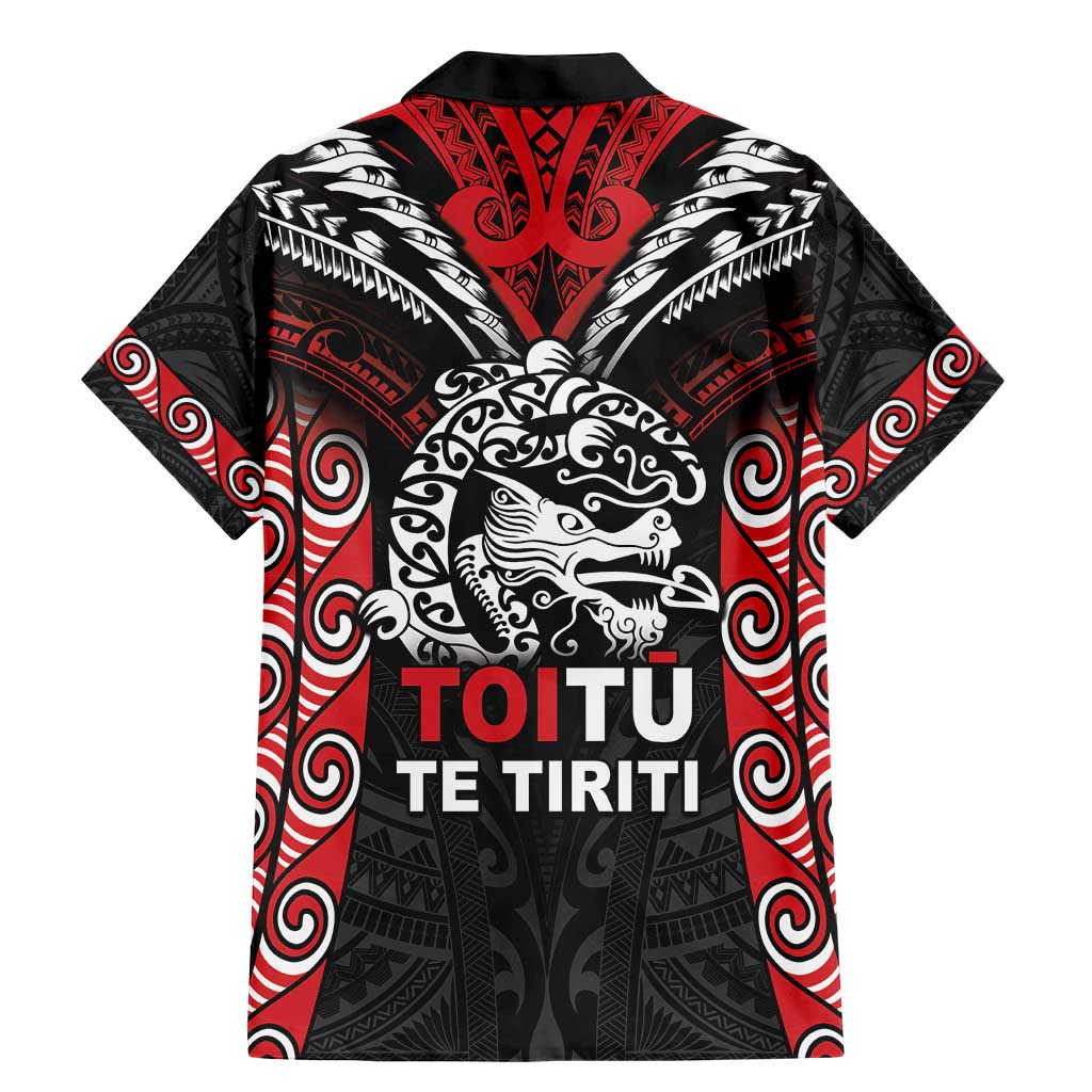 Aotearoa Mana Maori Family Matching Mermaid Dress and Hawaiian Shirt Toitu Te Tiriti LT05 - Polynesian Pride
