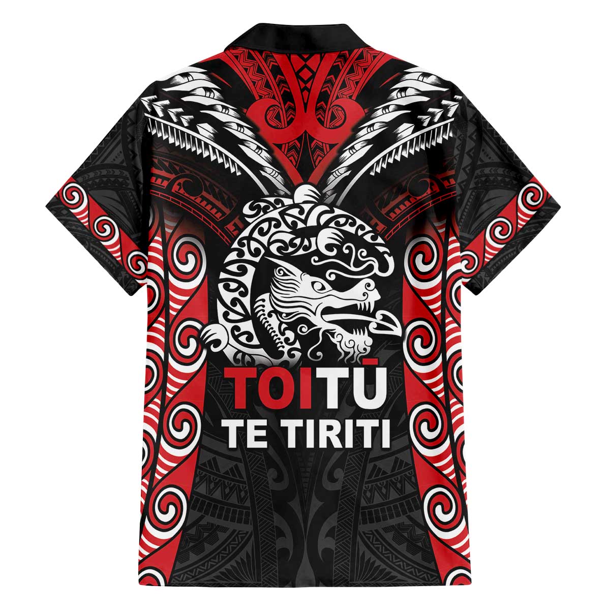 Aotearoa Mana Maori Family Matching Off The Shoulder Long Sleeve Dress and Hawaiian Shirt Toitu Te Tiriti LT05 - Polynesian Pride