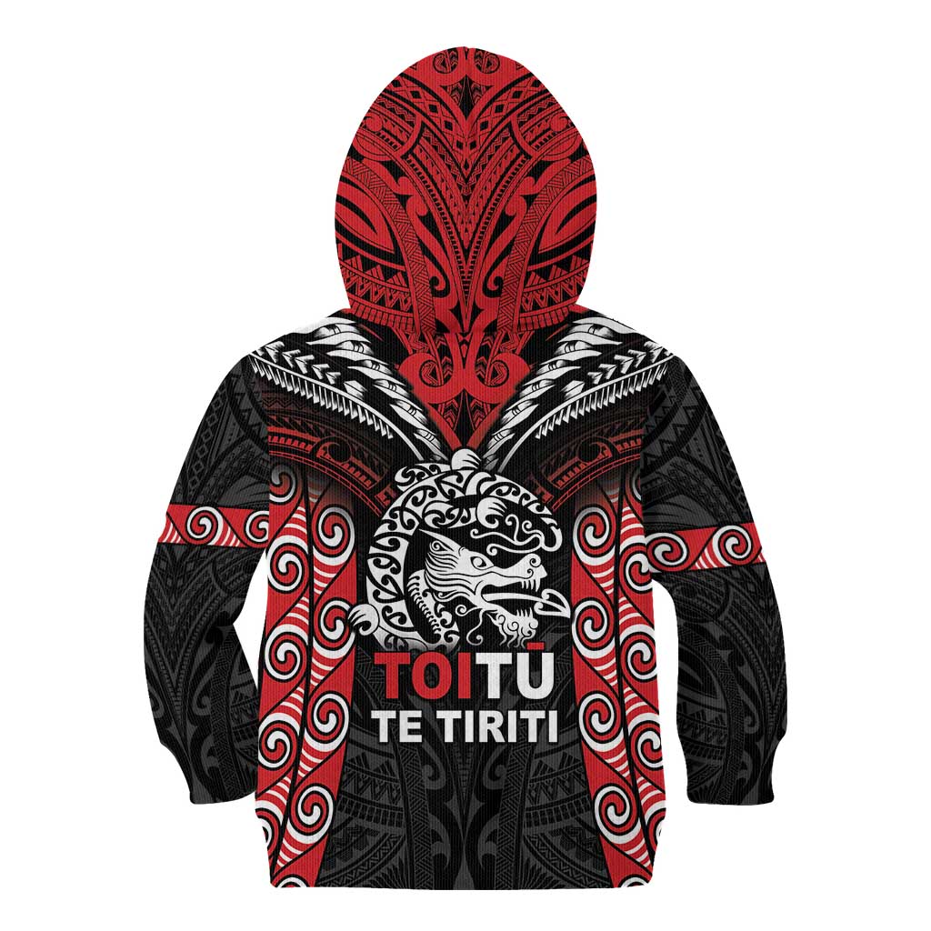 Aotearoa Mana Maori Kid Hoodie Toitu Te Tiriti