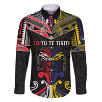 Tokelau And Aotearoa Family Matching Mermaid Dress and Hawaiian Shirt Together For Te Tiriti O Waitangi