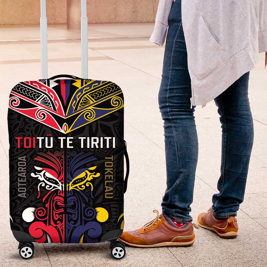 Tokelau And Aotearoa Luggage Cover Together For Te Tiriti O Waitangi