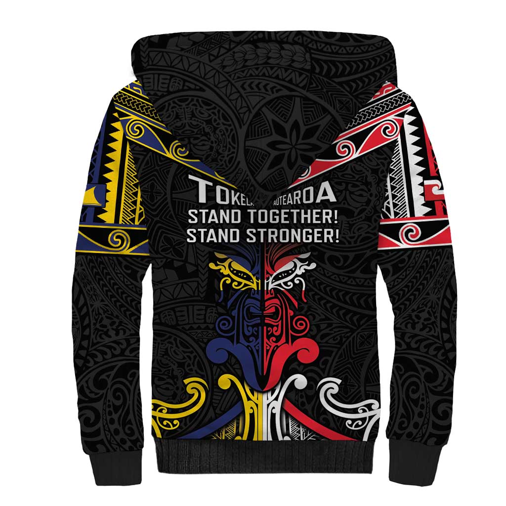 Tokelau And Aotearoa Sherpa Hoodie Together For Te Tiriti O Waitangi