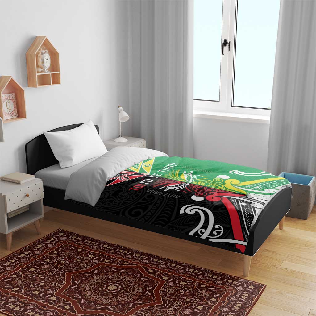 Cook Islands And Aotearoa Bedding Set Together For Te Tiriti O Waitangi LT05 - Polynesian Pride