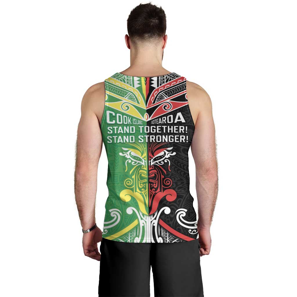 Cook Islands And Aotearoa Men Tank Top Together For Te Tiriti O Waitangi