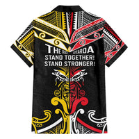 Niue And Aotearoa Family Matching Tank Maxi Dress and Hawaiian Shirt Together For Te Tiriti O Waitangi LT05 - Polynesian Pride