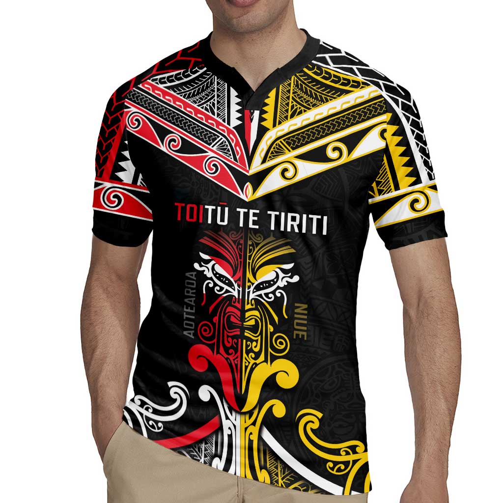 Niue And Aotearoa Rugby Jersey Together For Te Tiriti O Waitangi LT05 - Polynesian Pride