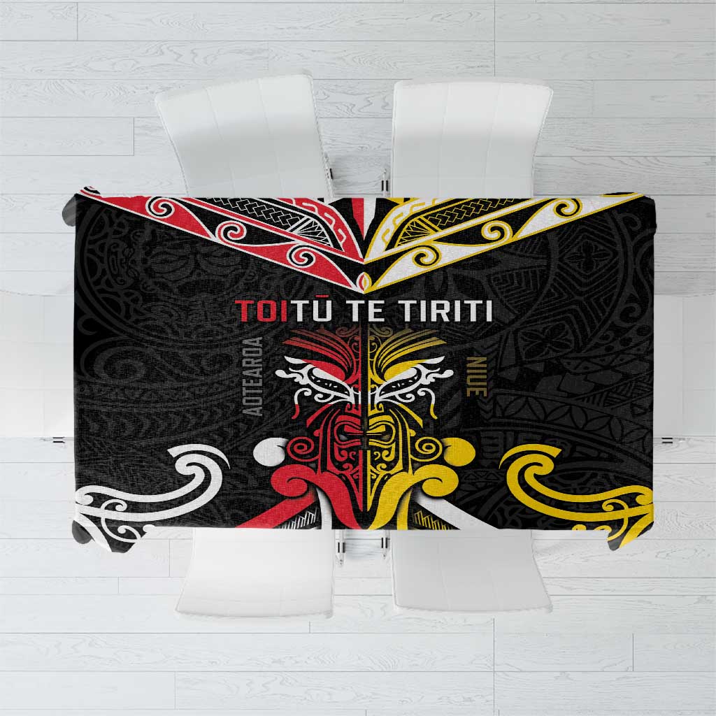 Niue And Aotearoa Tablecloth Together For Te Tiriti O Waitangi