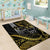 Hawaii Ikaika Warrior Helmet Area Rug Gold Style