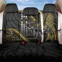 Hawaii Ikaika Warrior Helmet Back Car Seat Cover Gold Style