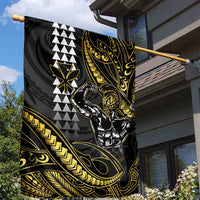 Hawaii Ikaika Warrior Helmet Garden Flag Gold Style LT05 - Polynesian Pride