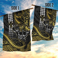 Hawaii Ikaika Warrior Helmet Garden Flag Gold Style LT05 - Polynesian Pride
