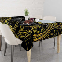 Hawaii Ikaika Warrior Helmet Tablecloth Gold Style LT05 - Polynesian Pride