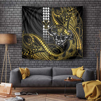 Hawaii Ikaika Warrior Helmet Tapestry Gold Style LT05 Gold - Polynesian Pride