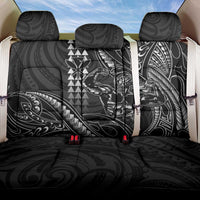 Hawaii Ikaika Warrior Helmet Back Car Seat Cover Black Tribal Tattoo LT05 One Size Black - Polynesian Pride