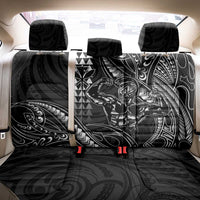 Hawaii Ikaika Warrior Helmet Back Car Seat Cover Black Tribal Tattoo LT05 - Polynesian Pride