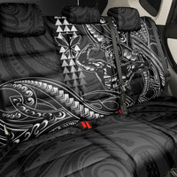 Hawaii Ikaika Warrior Helmet Back Car Seat Cover Black Tribal Tattoo LT05 - Polynesian Pride