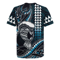 Hawaii Ikaika Warrior Helmet Rugby Jersey Blue Tribal Tattoo LT05 - Polynesian Pride