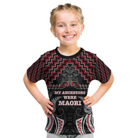 Aotearoa Kid T Shirt Proud To Be Maori LT05 Red - Polynesian Pride