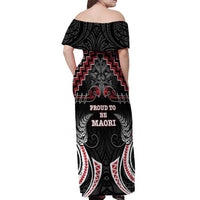 Aotearoa Off Shoulder Maxi Dress Proud To Be Maori