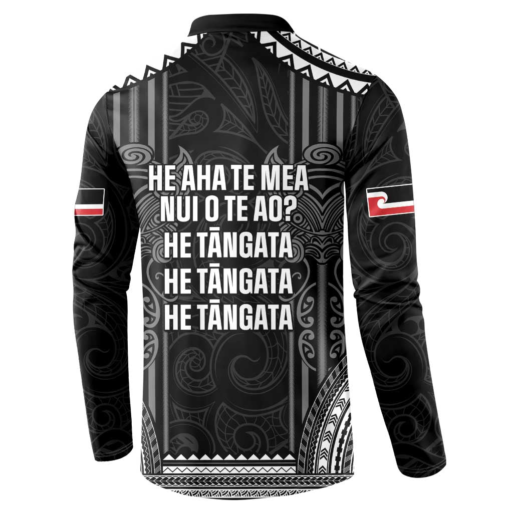 Aotearoa Toitu Te Tiriti Button Sweatshirt No Kiwi Without Iwi