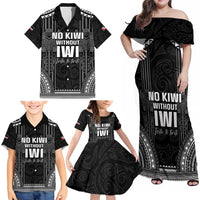 Aotearoa Toitu Te Tiriti Family Matching Off Shoulder Maxi Dress and Hawaiian Shirt No Kiwi Without Iwi LT05 - Polynesian Pride