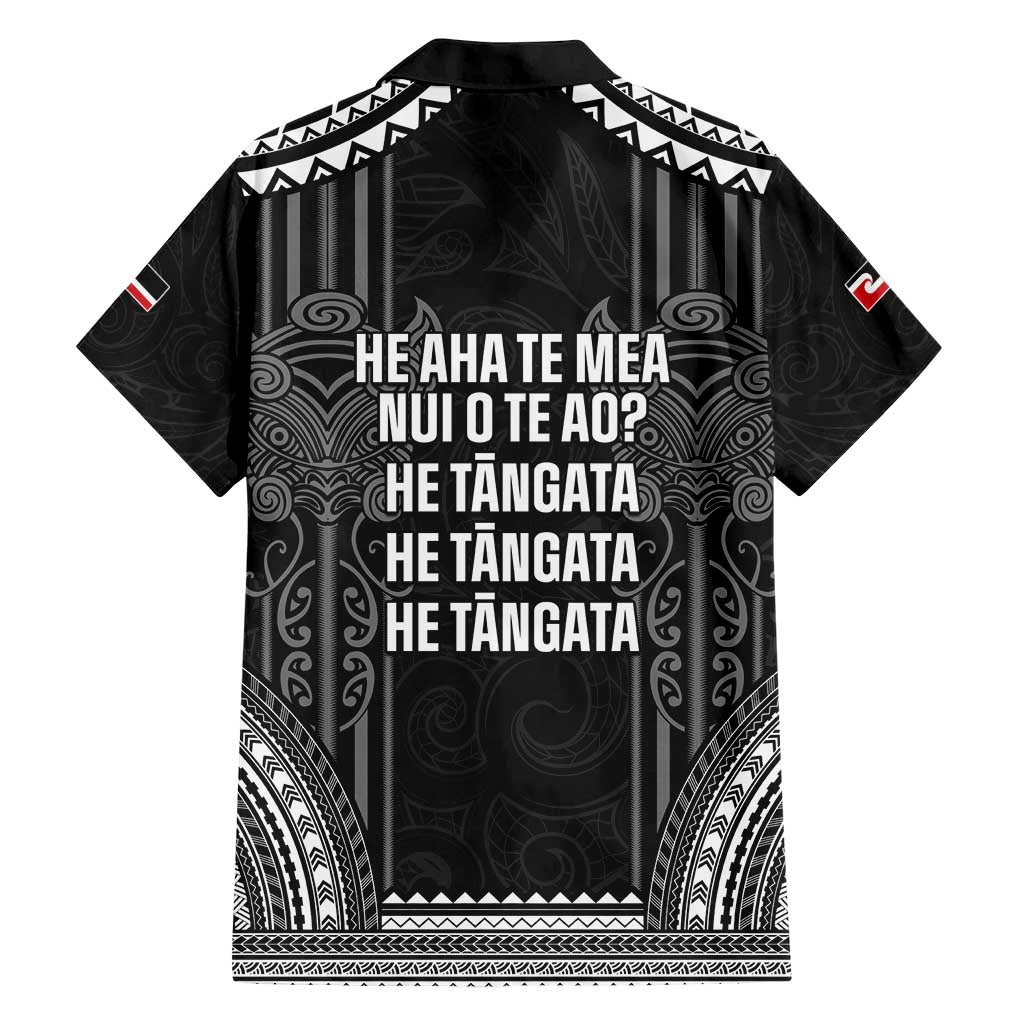 Aotearoa Toitu Te Tiriti Family Matching Short Sleeve Bodycon Dress and Hawaiian Shirt No Kiwi Without Iwi LT05 - Polynesian Pride