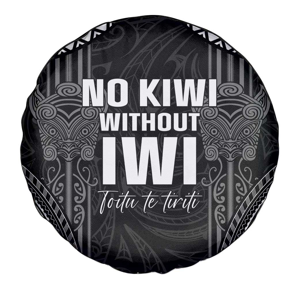 Aotearoa Toitu Te Tiriti Spare Tire Cover No Kiwi Without Iwi