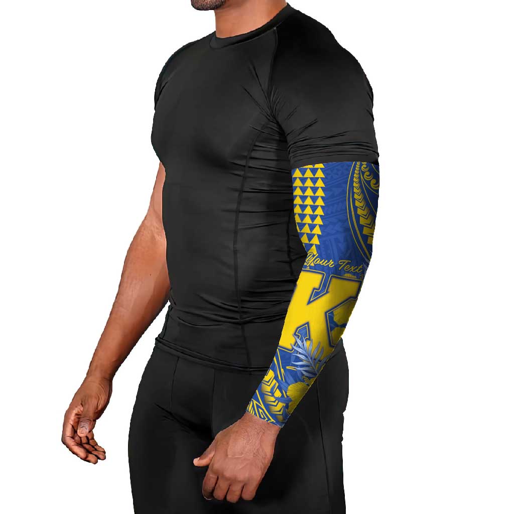 Personalised Hawaii Kaiser High School Arm Sleeves Tribal Tattoo With Hibiscus Flowers