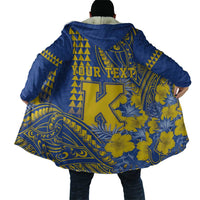 Personalised Hawaii Kaiser High School Cloak Tribal Tattoo With Hibiscus Flowers