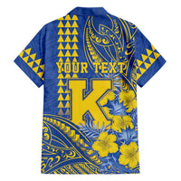Personalised Hawaii Kaiser High School Family Matching Puletasi and Hawaiian Shirt Tribal Tattoo With Hibiscus Flowers LT05 - Polynesian Pride