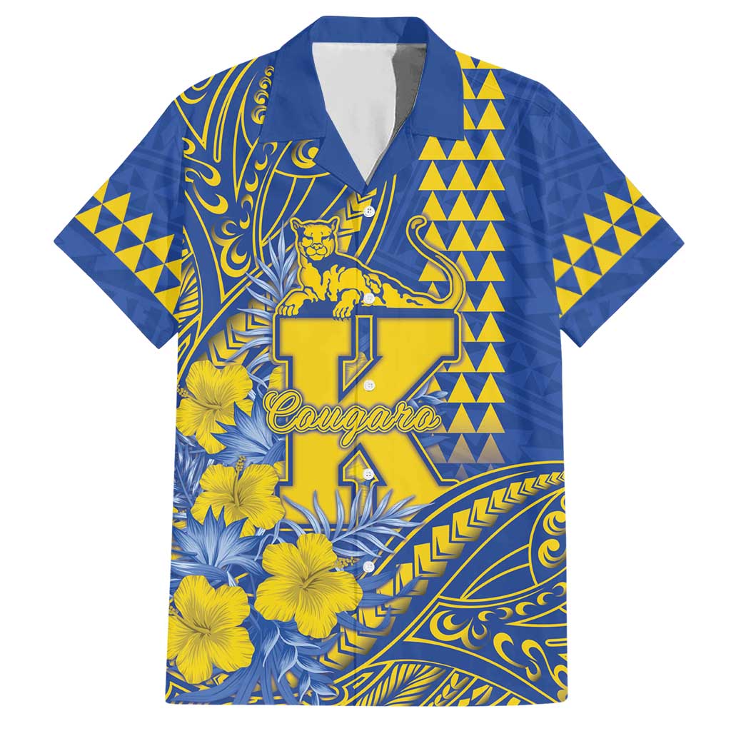 Personalised Hawaii Kaiser High School Hawaiian Shirt Tribal Tattoo With Hibiscus Flowers