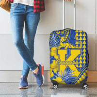 Hawaii Kaiser High School Luggage Cover Tribal Tattoo With Hibiscus Flowers LT05 - Polynesian Pride