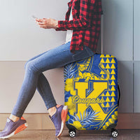 Hawaii Kaiser High School Luggage Cover Tribal Tattoo With Hibiscus Flowers LT05 - Polynesian Pride