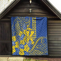 Hawaii Kaiser High School Quilt Tribal Tattoo With Hibiscus Flowers LT05 - Polynesian Pride
