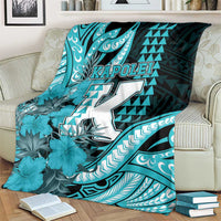 Hawaii Kapolei High School Blanket Tribal Tattoo With Hibiscus Flowers LT05 - Polynesian Pride