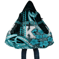 Personalised Hawaii Kapolei High School Cloak Tribal Tattoo With Hibiscus Flowers