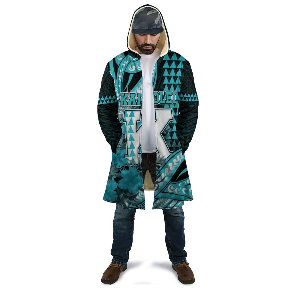 Personalised Hawaii Kapolei High School Cloak Tribal Tattoo With Hibiscus Flowers