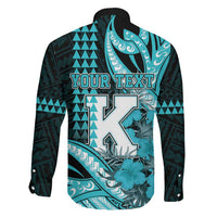 Personalised Hawaii Kapolei High School Family Matching Puletasi and Hawaiian Shirt Tribal Tattoo With Hibiscus Flowers LT05 - Polynesian Pride