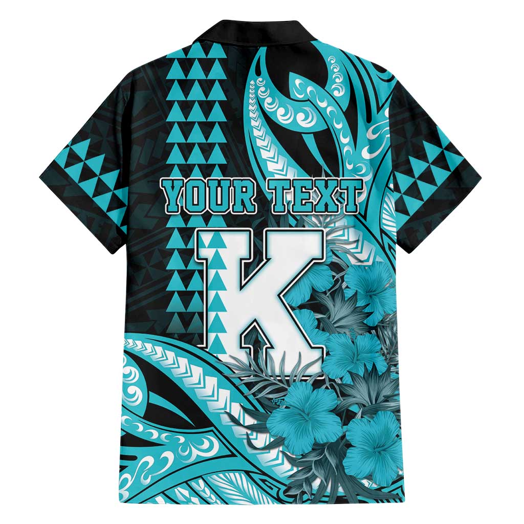 Personalised Hawaii Kapolei High School Family Matching Summer Maxi Dress and Hawaiian Shirt Tribal Tattoo With Hibiscus Flowers LT05 - Polynesian Pride