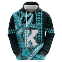 Personalised Hawaii Kapolei High School Hoodie Tribal Tattoo With Hibiscus Flowers LT05 - Polynesian Pride